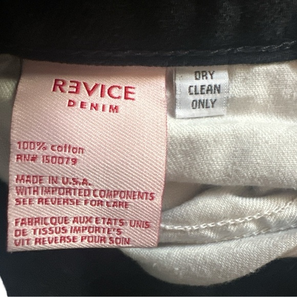 Revice Denim Matchmaker Double Up Black Bandana Patchwork Jeans Size 25 - Picture 11 of 13